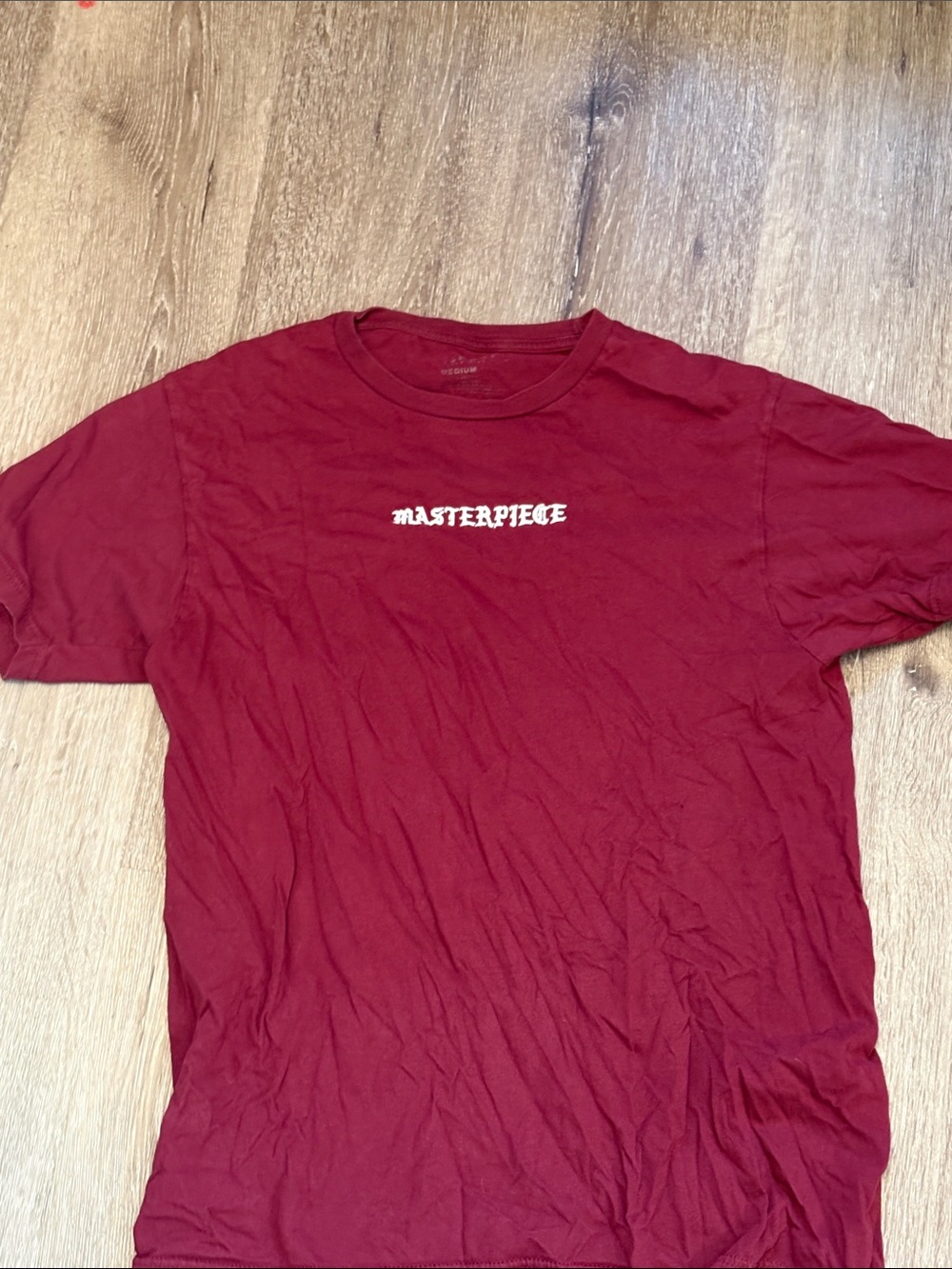 Masterpiece Graphic Tee - Red Men's Crew Neck Shirt